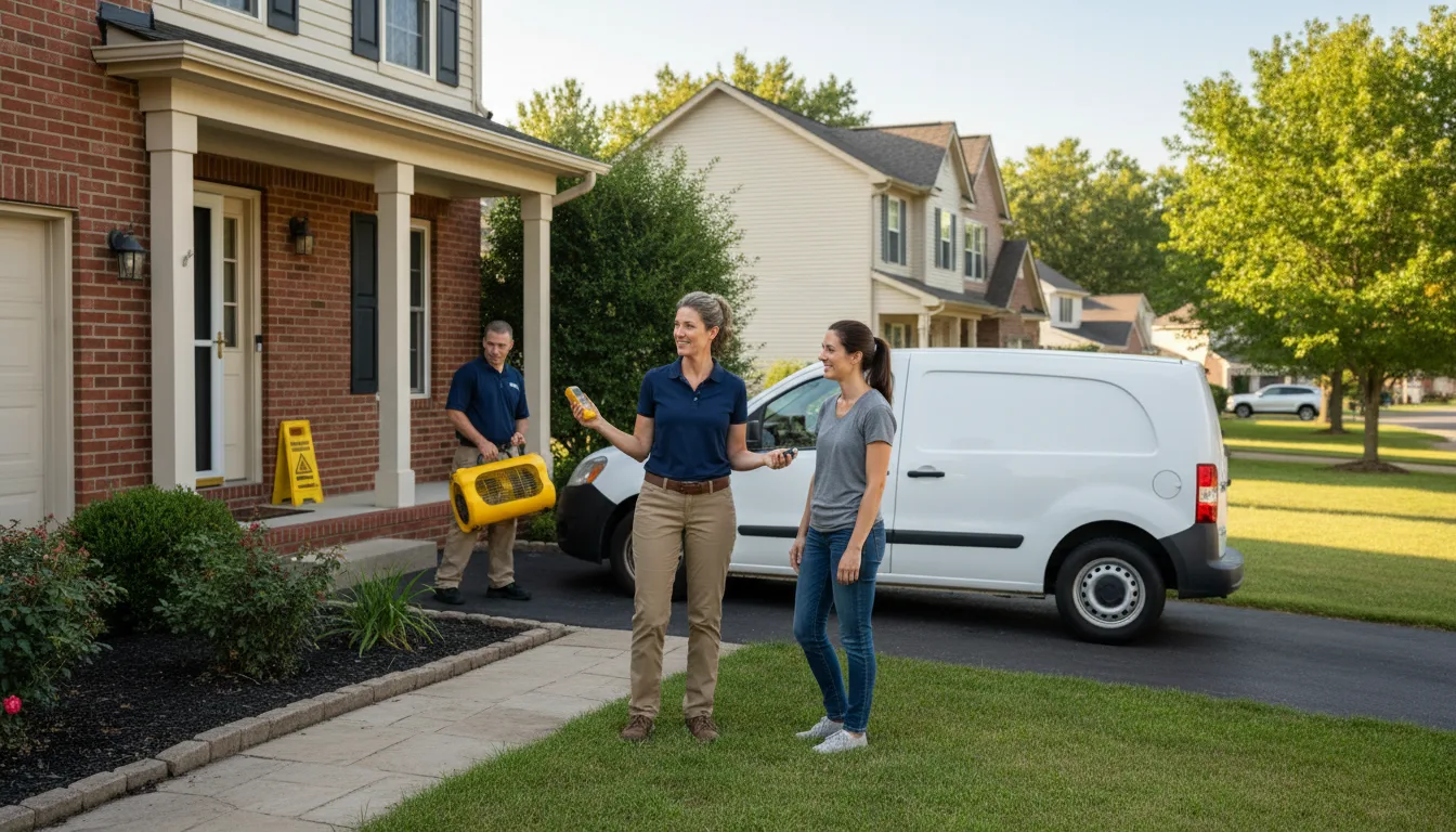 Residential water damage restoration in Simms, MT